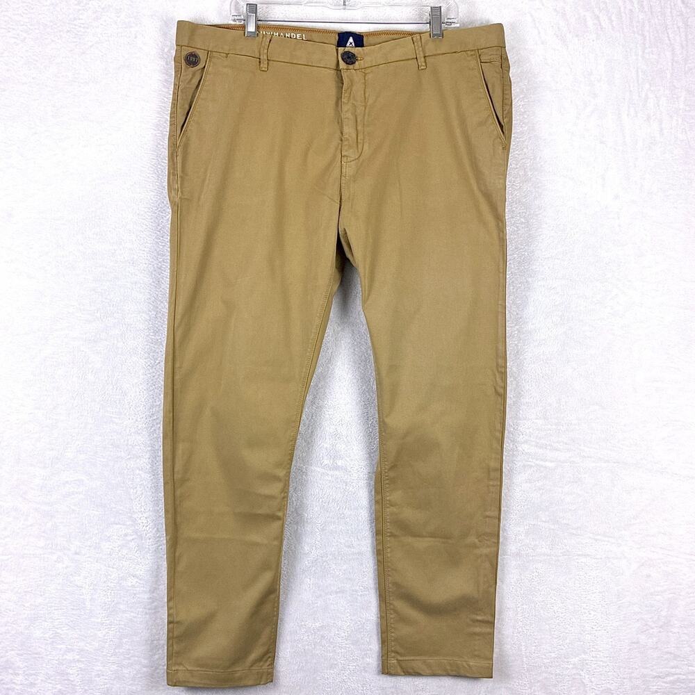 Gaastra Chino Pants Mens 38 Brown Sailmaker Preppy Luxury Yachting Sailing